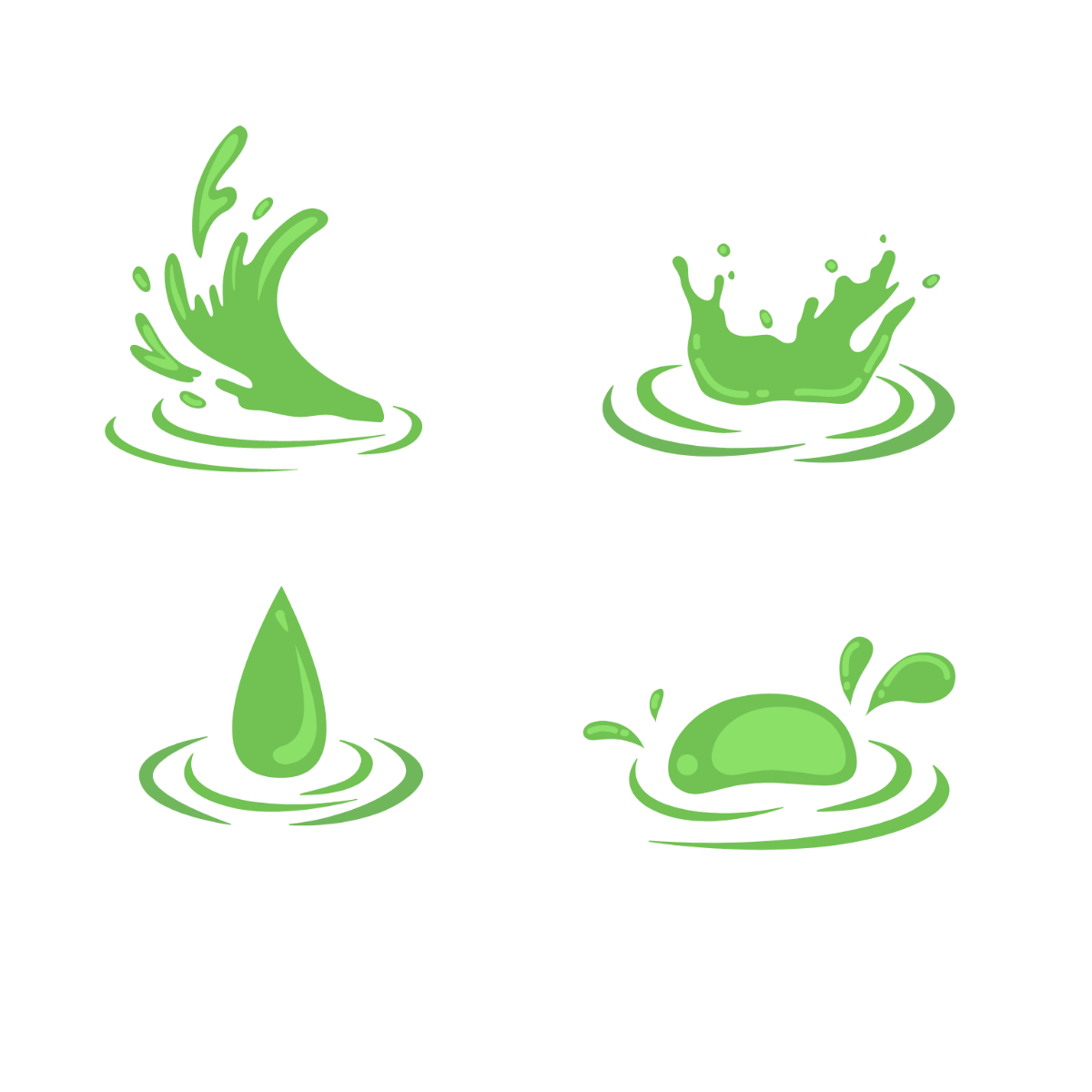Free Green Water Vector Template