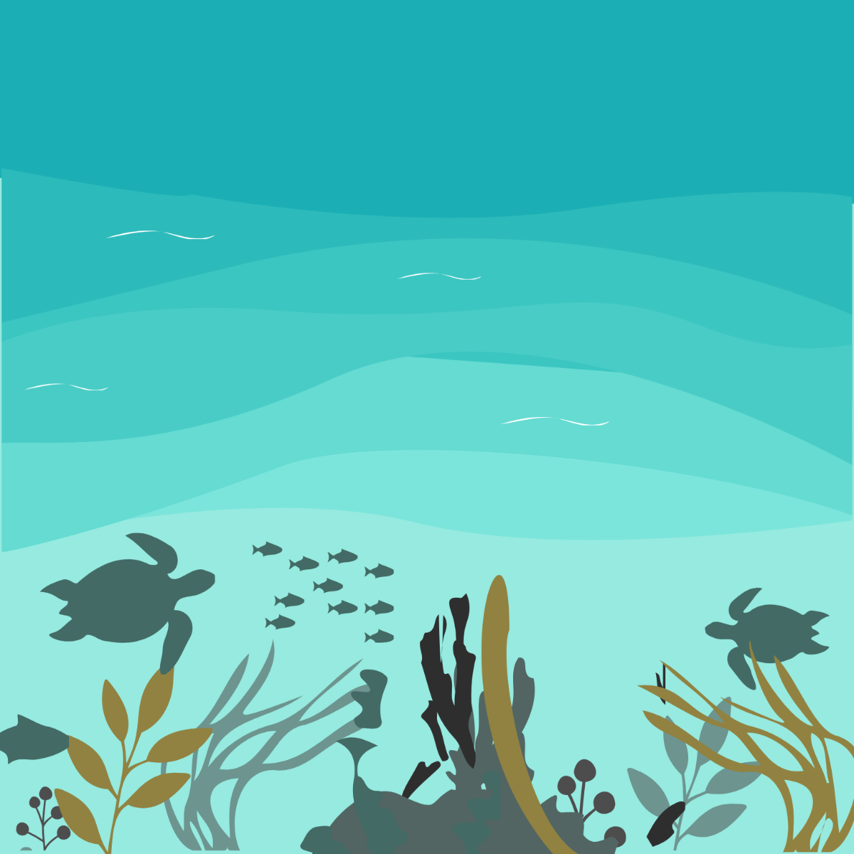 Free Sea Water Vector Template