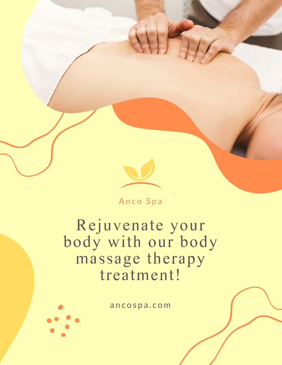 Body Massage Therapy Flyer Template