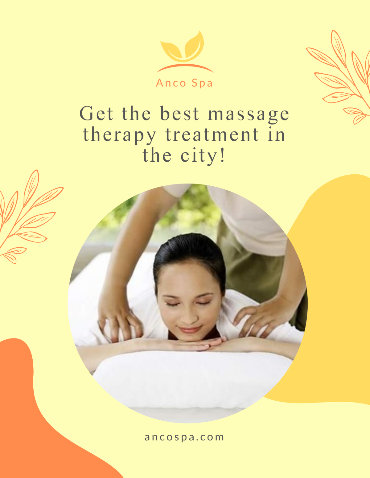 Massage Therapy Advertising Flyer Template - Edit Online & Download