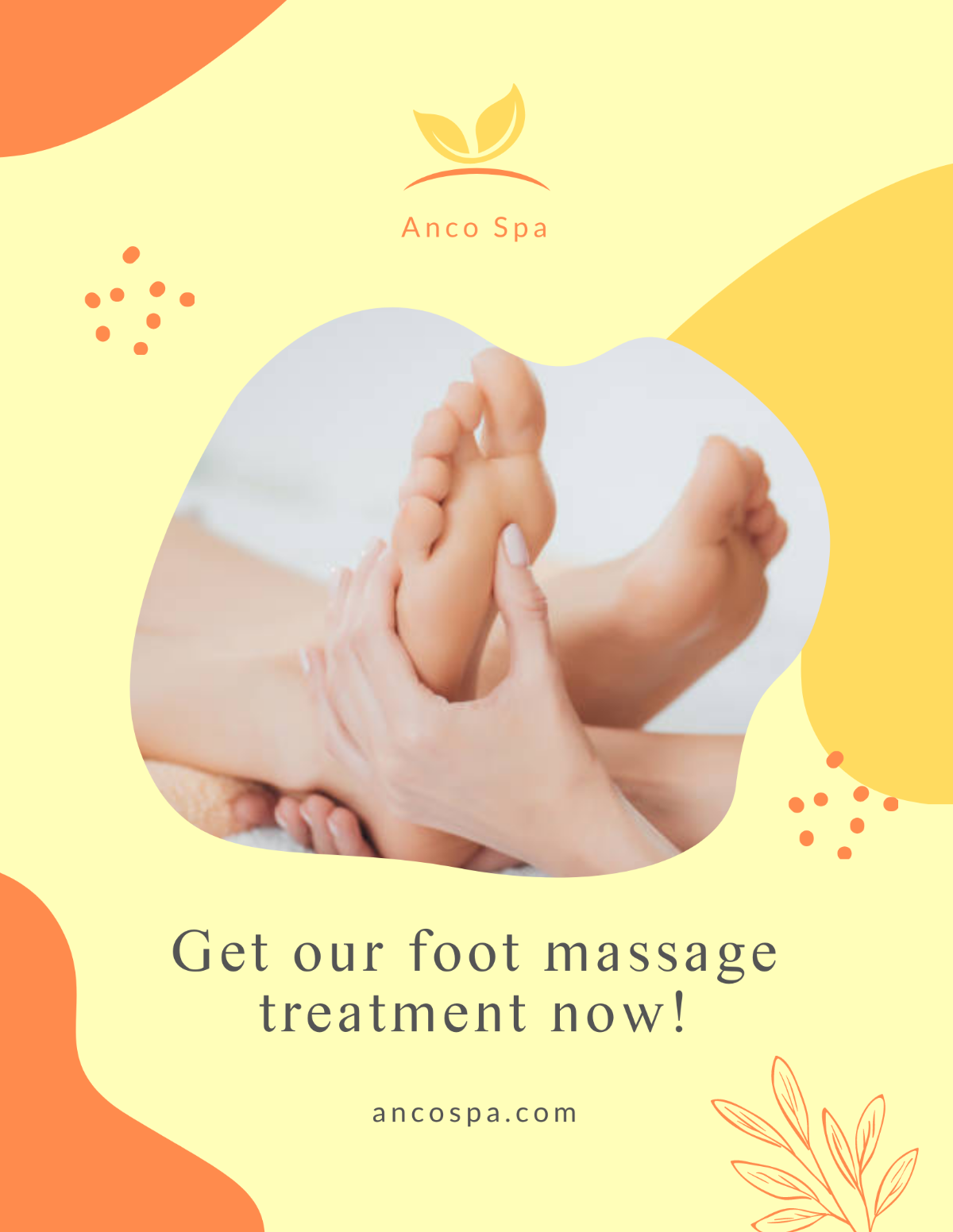 Foot Massage Flyer Template