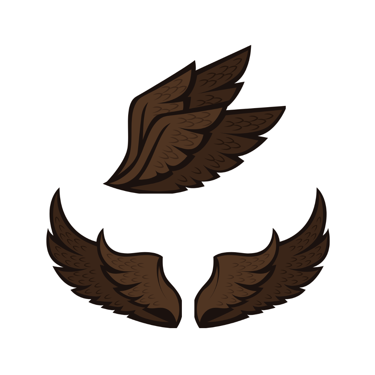 Eagle Wings Vector Template