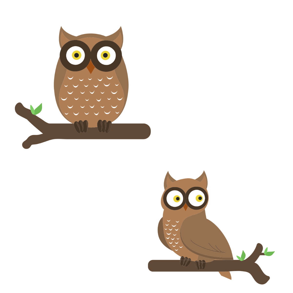 Owl Vector Template