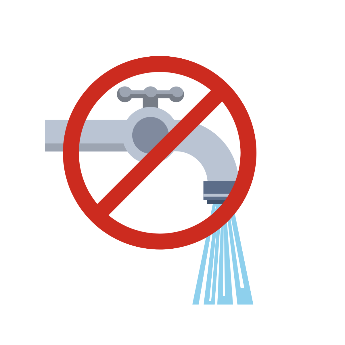 Don't Waste Water Vector Template