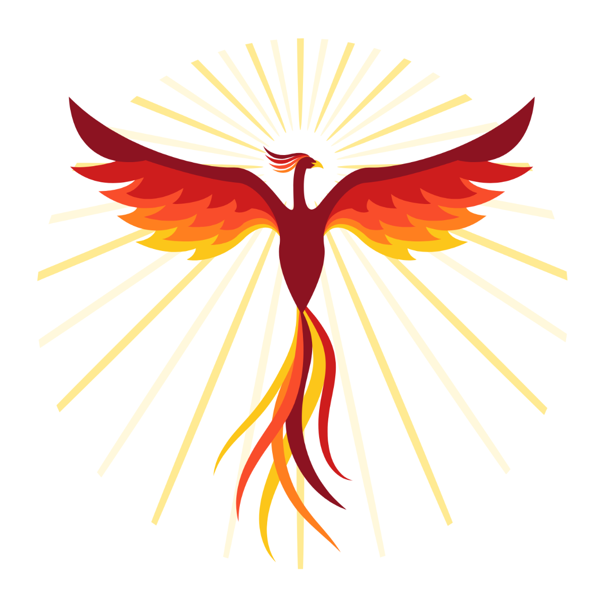 Free Phoenix Bird Vector Template