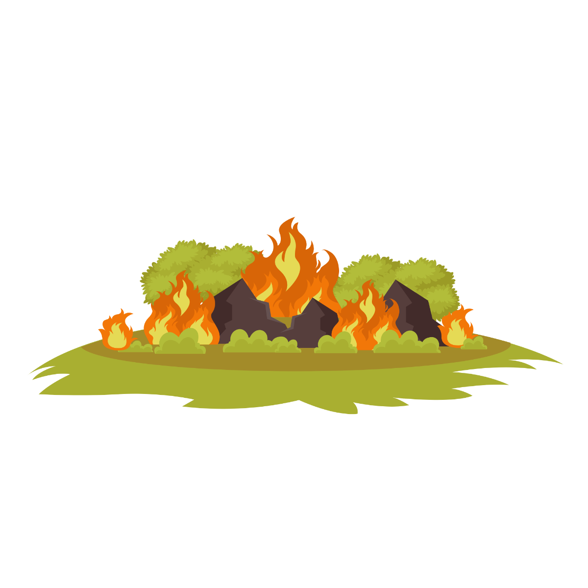 Wildfire Vector Template