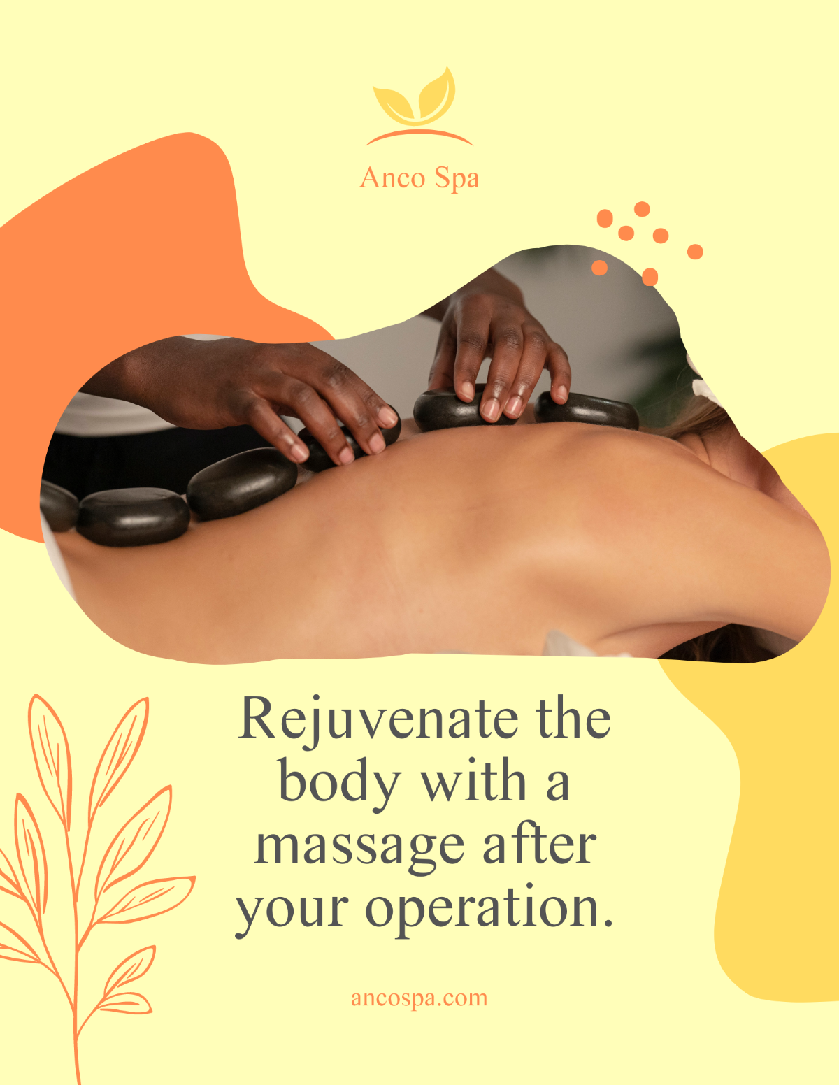 Post Op Massage Flyer Template