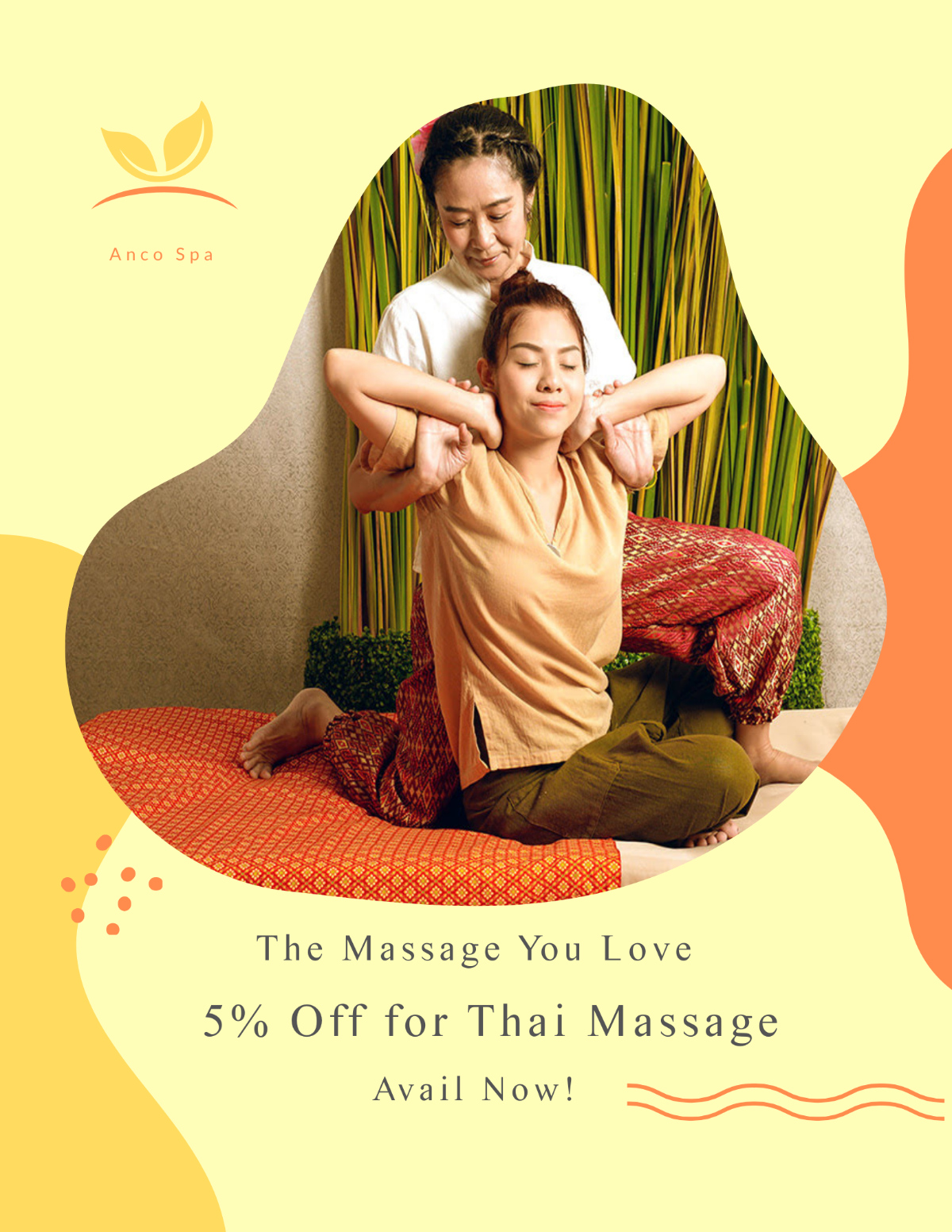 Thai Massage Flyer Template - Edit Online & Download