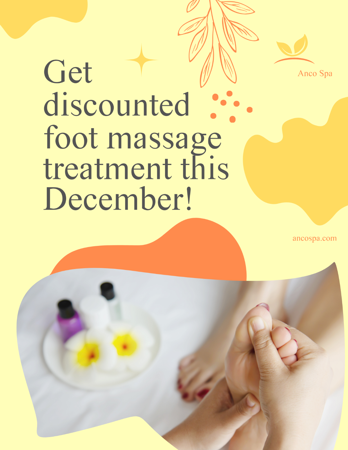 Massage Discount Flyer Template - Edit Online & Download