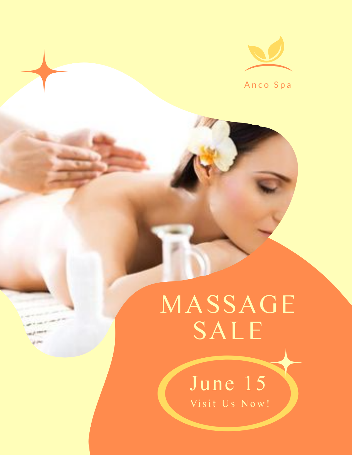 Massage Sale Flyer Template - Edit Online & Download