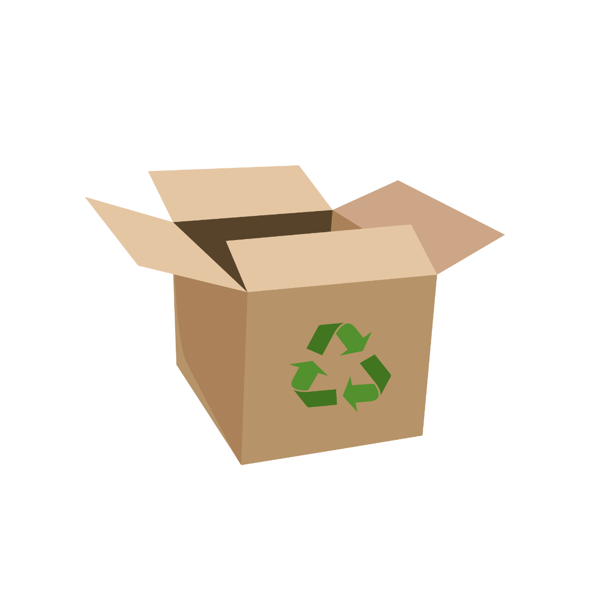 Free Recycle Box Vector Template