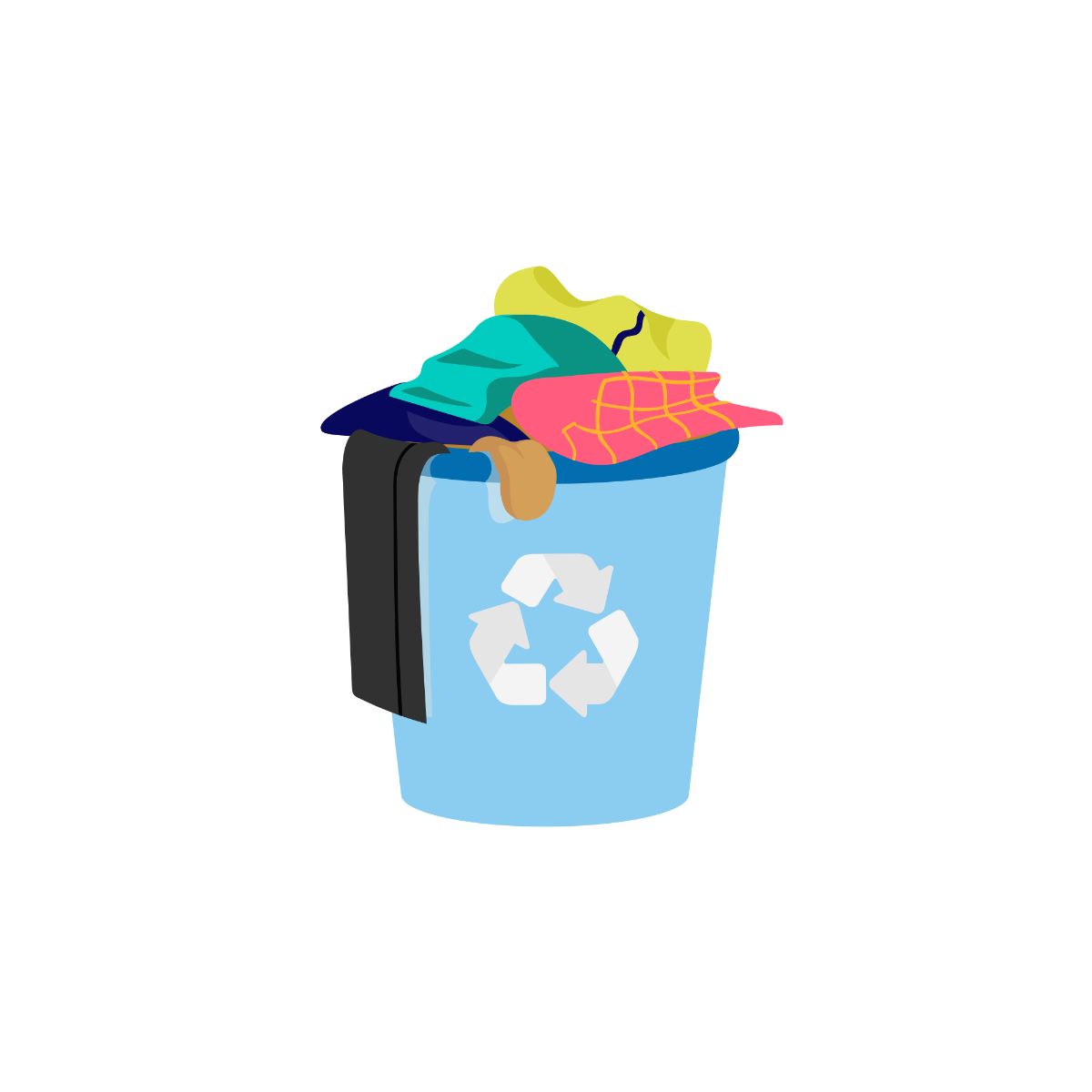 Recycle Clothes Vector Template