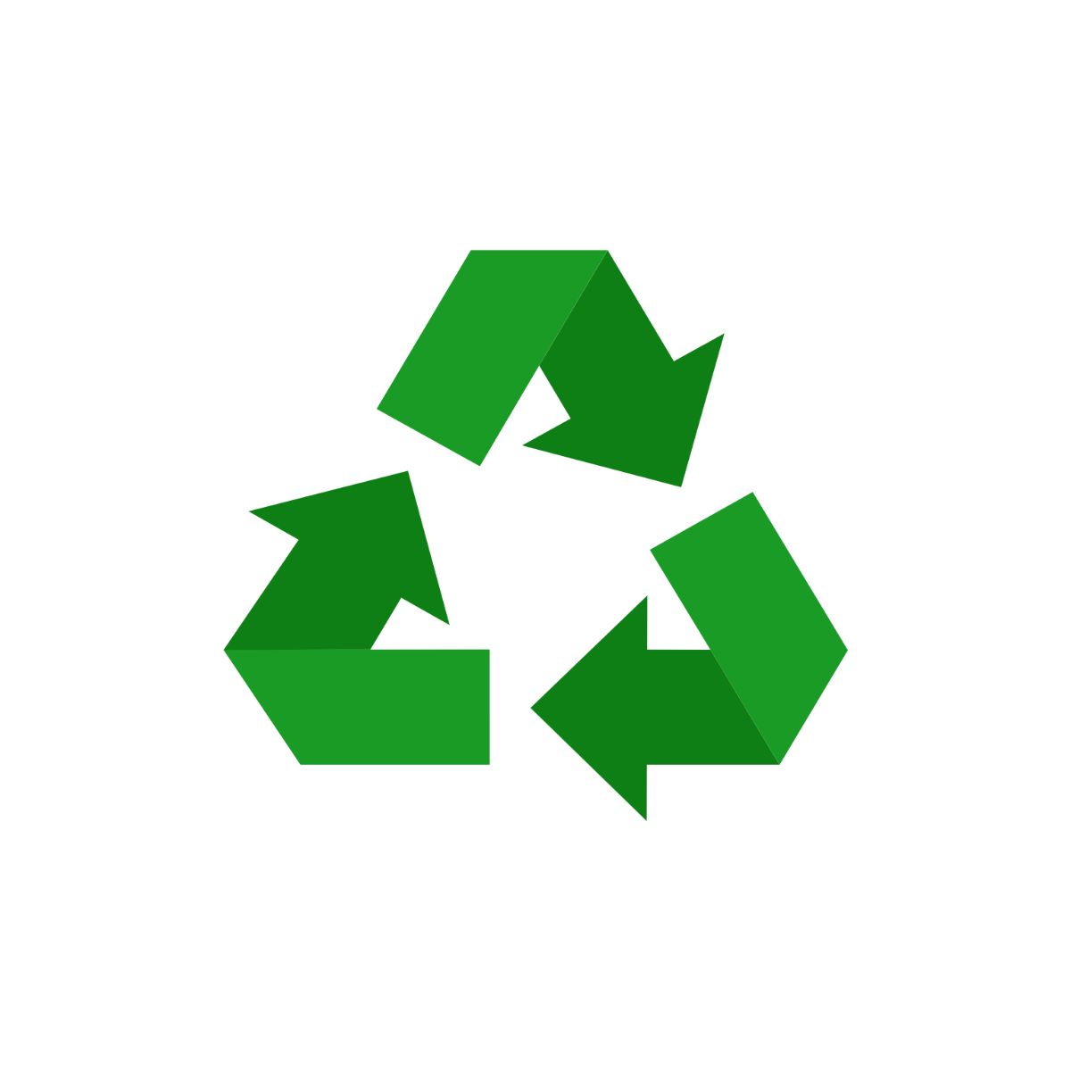 Recycle Triangle Vector Template