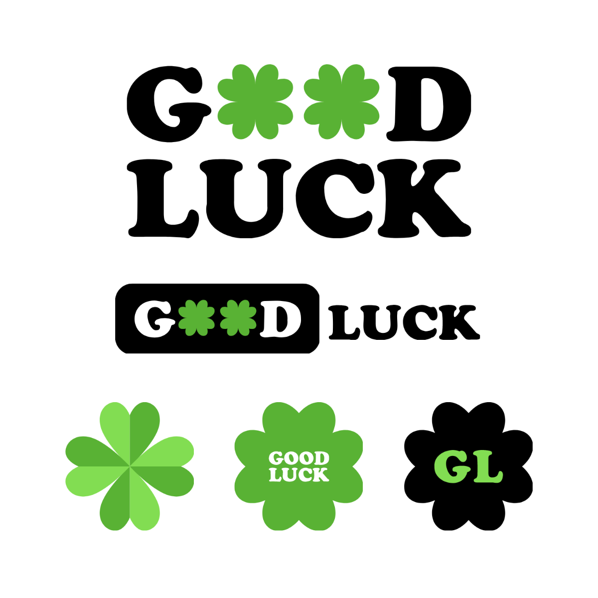 Good Luck Logo Vector Template