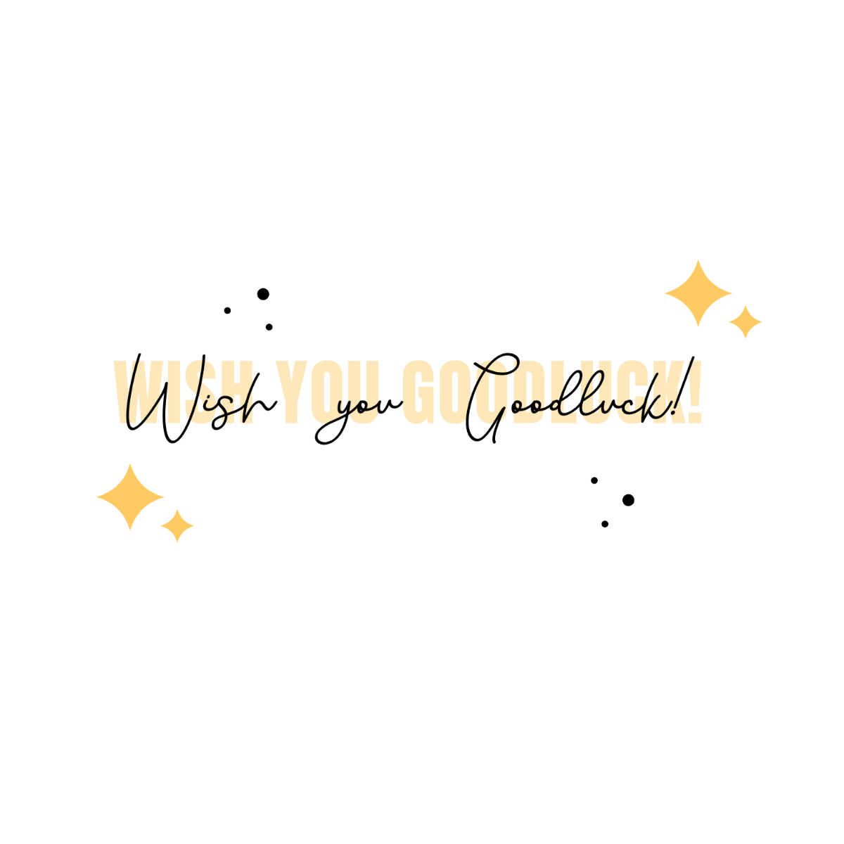 Good Luck Wishes Vector Template