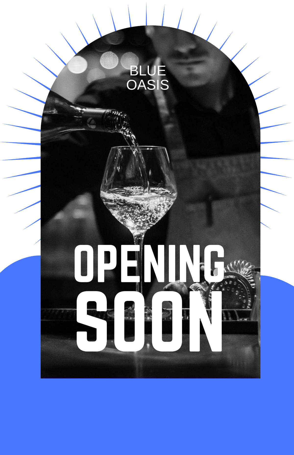 Free Bar Coming Soon Poster Template to Edit Online