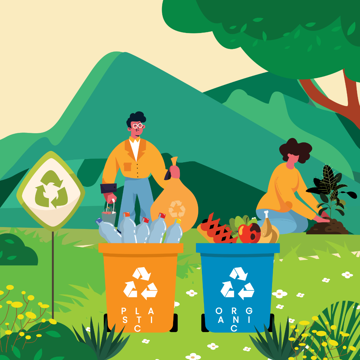 Recycle Poster Vector