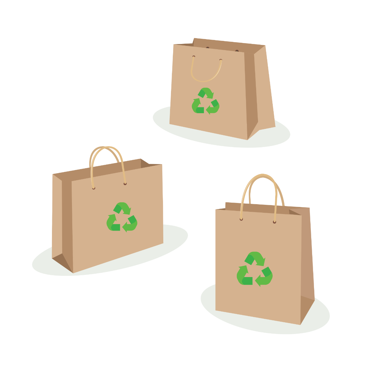 Recycle Bag Vector Template