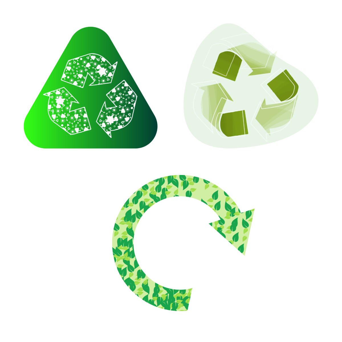Creative Recycle Vector Template