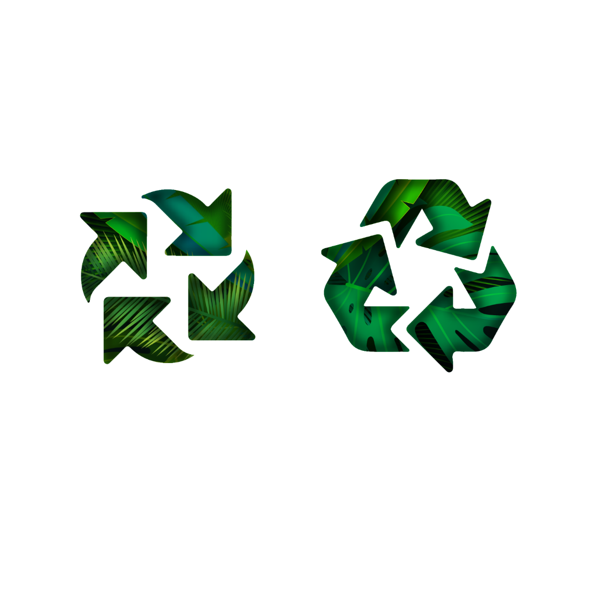 Reuse Recycle Symbol Vector Template