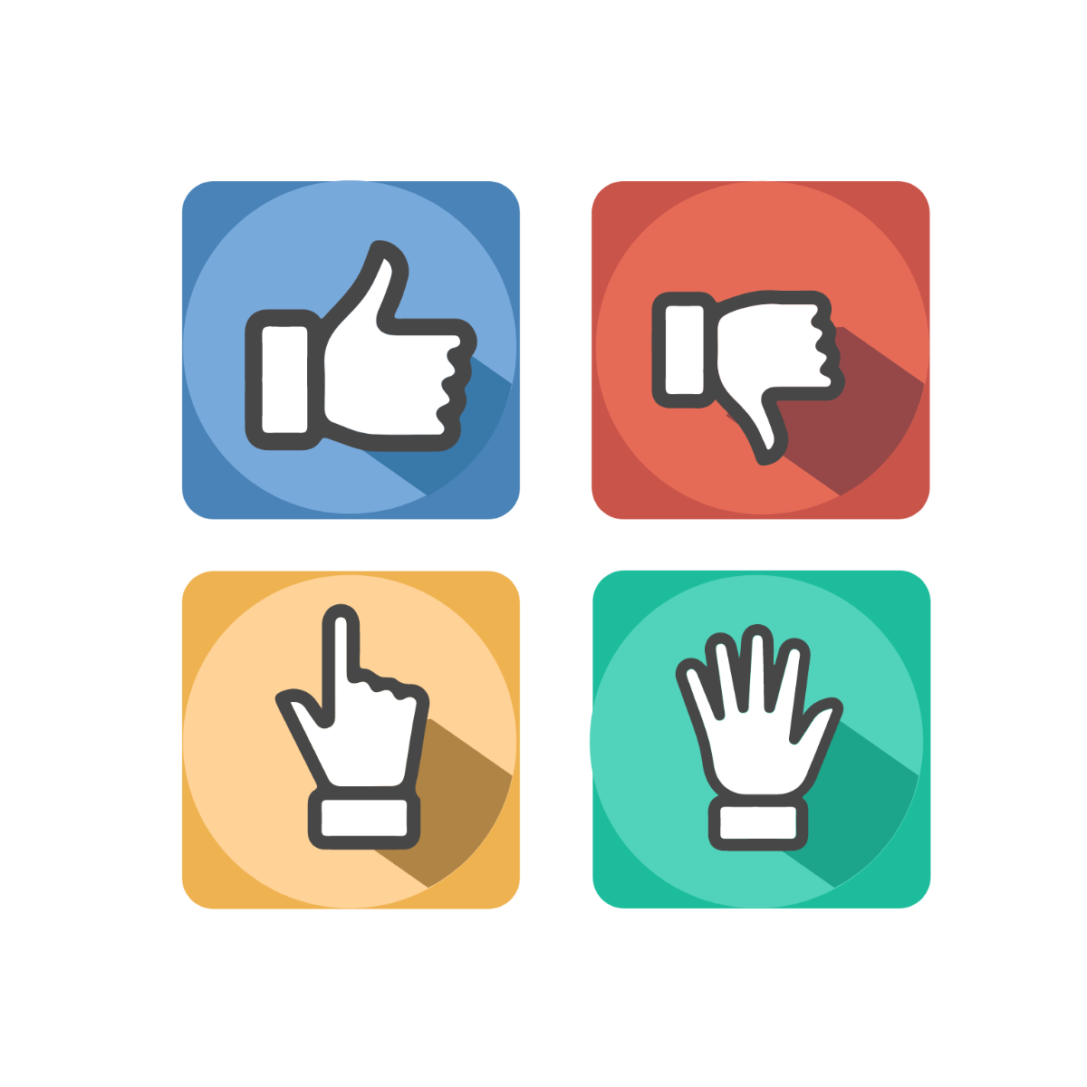 Hand Icon Vector Template
