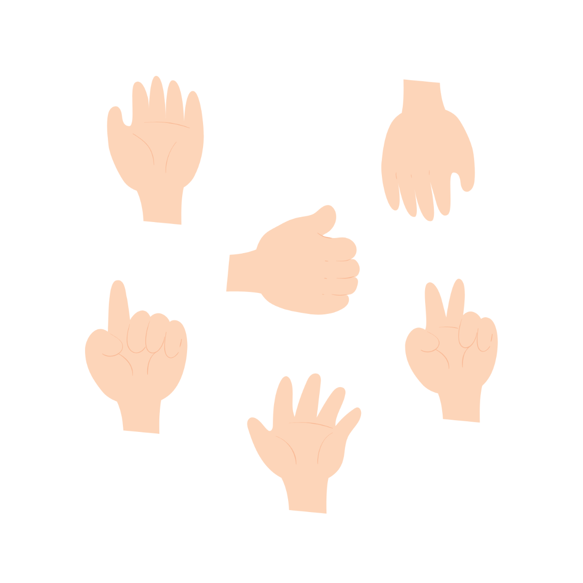 Child Hand Vector Template