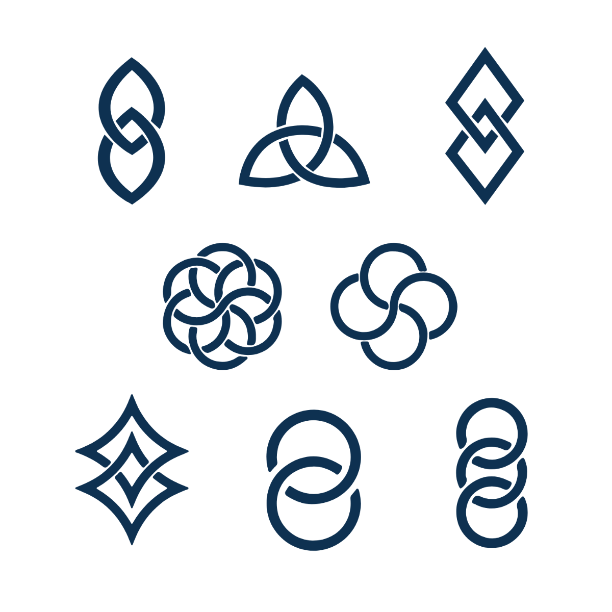 Free Celtic Shapes Vector Template