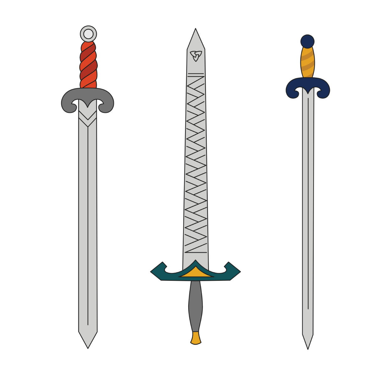 Celtic Sword Vector Template