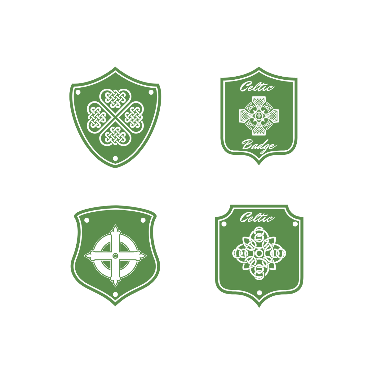 Celtic Badge Vector Template
