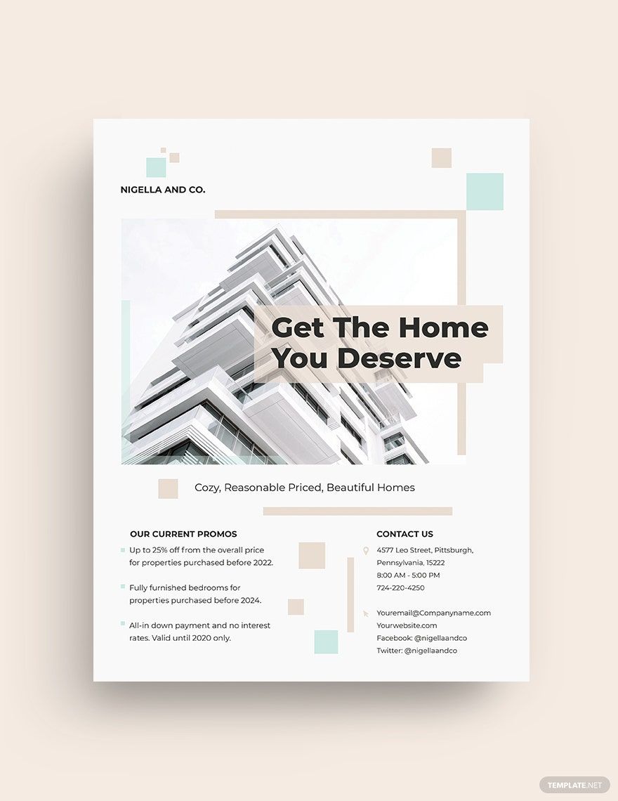 Realestate Mortgage Company Flyer Template
