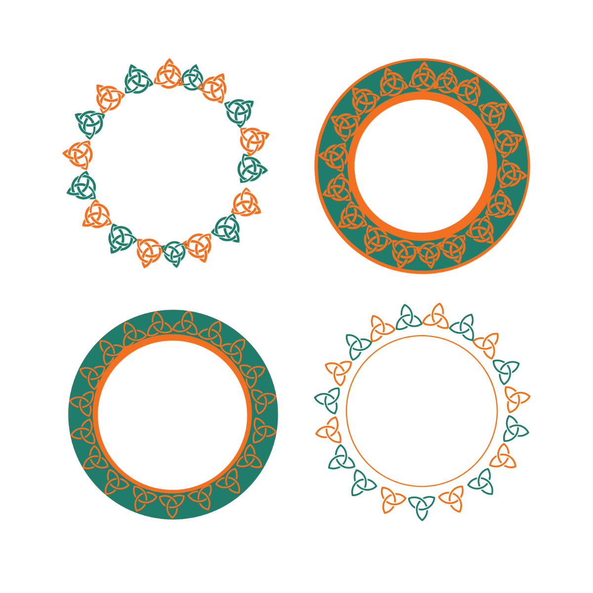 Free Round Celtic Vector Template