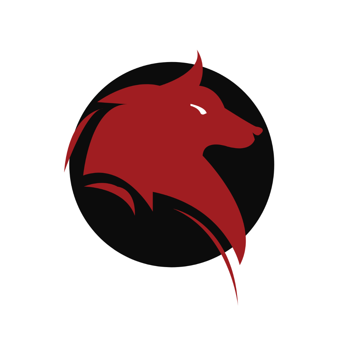 Red Wolf Vector Template