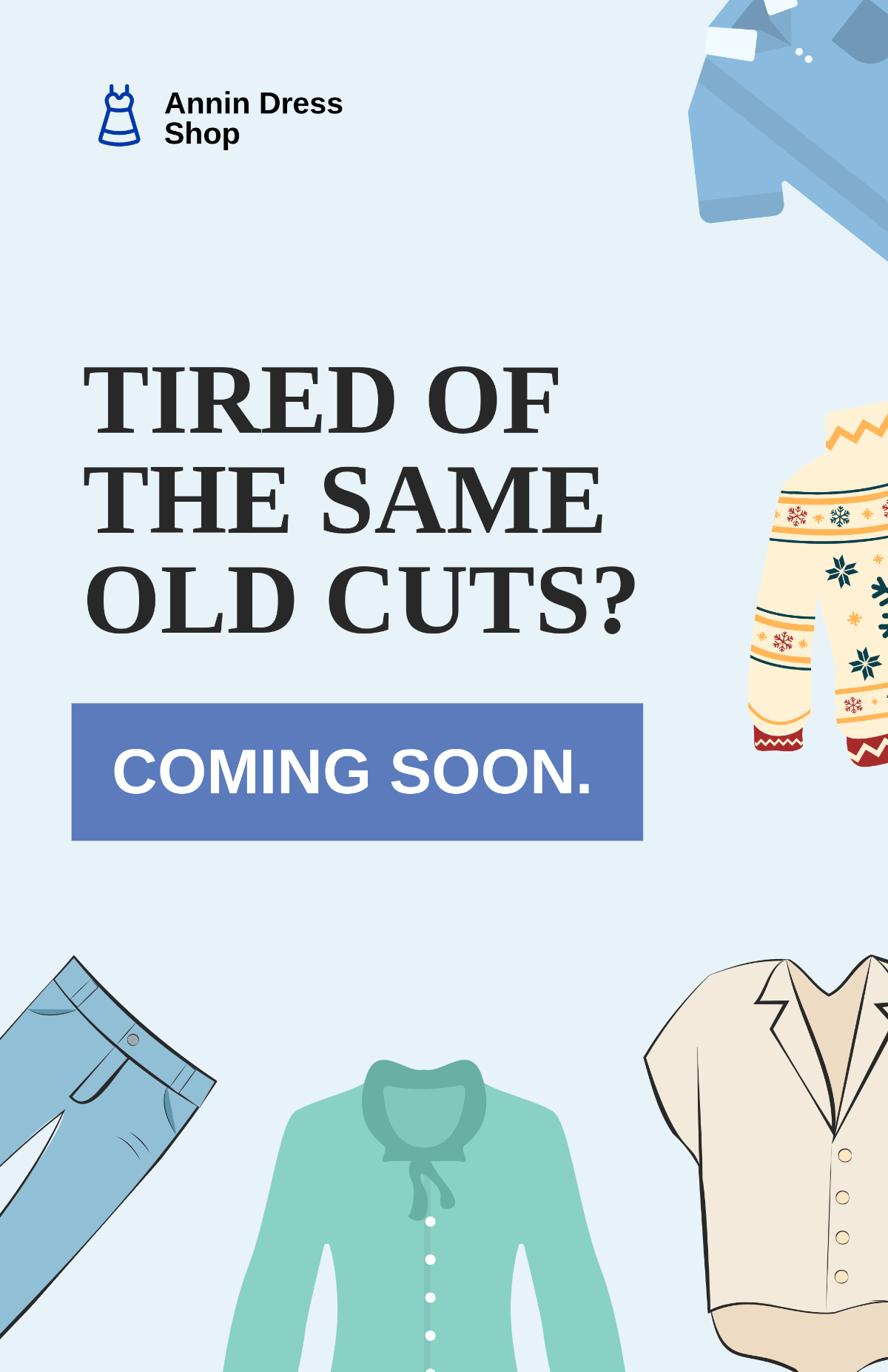 Free Shop Coming Soon Poster Template to Edit Online
