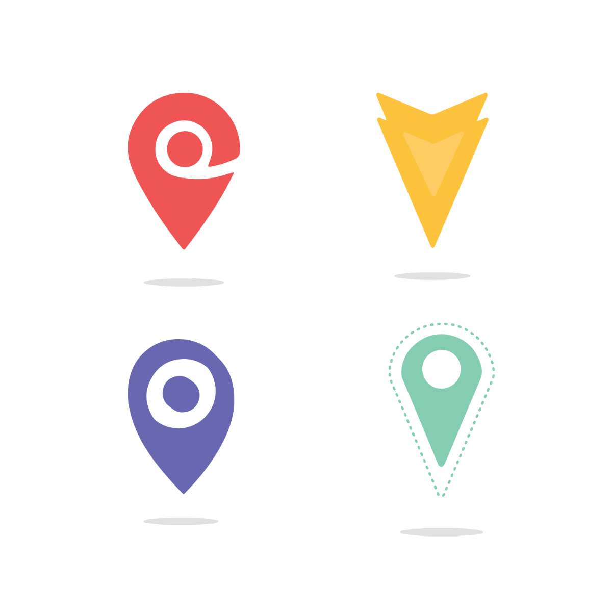 Map Location Symbol Vector Template