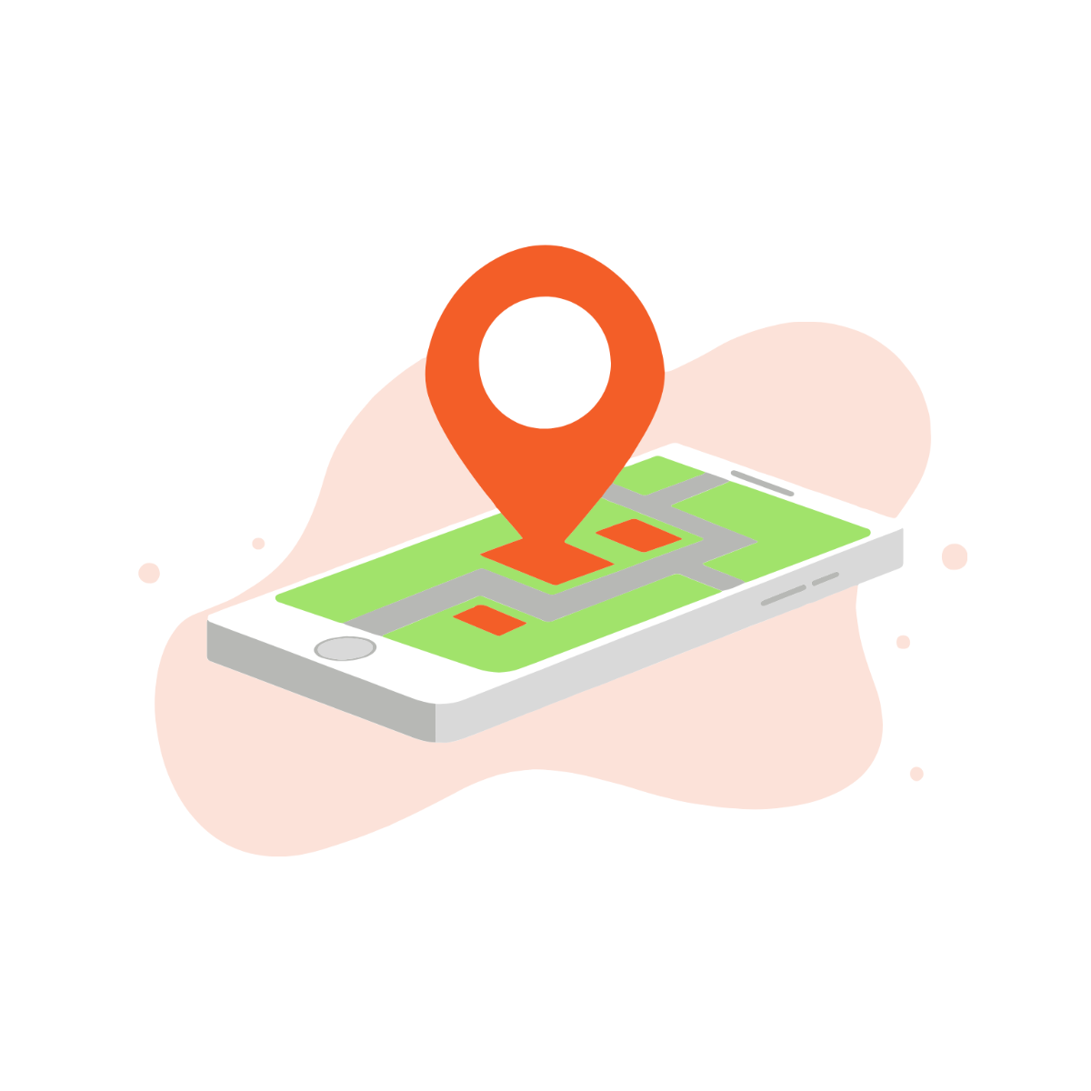 Phone Location Vector Template