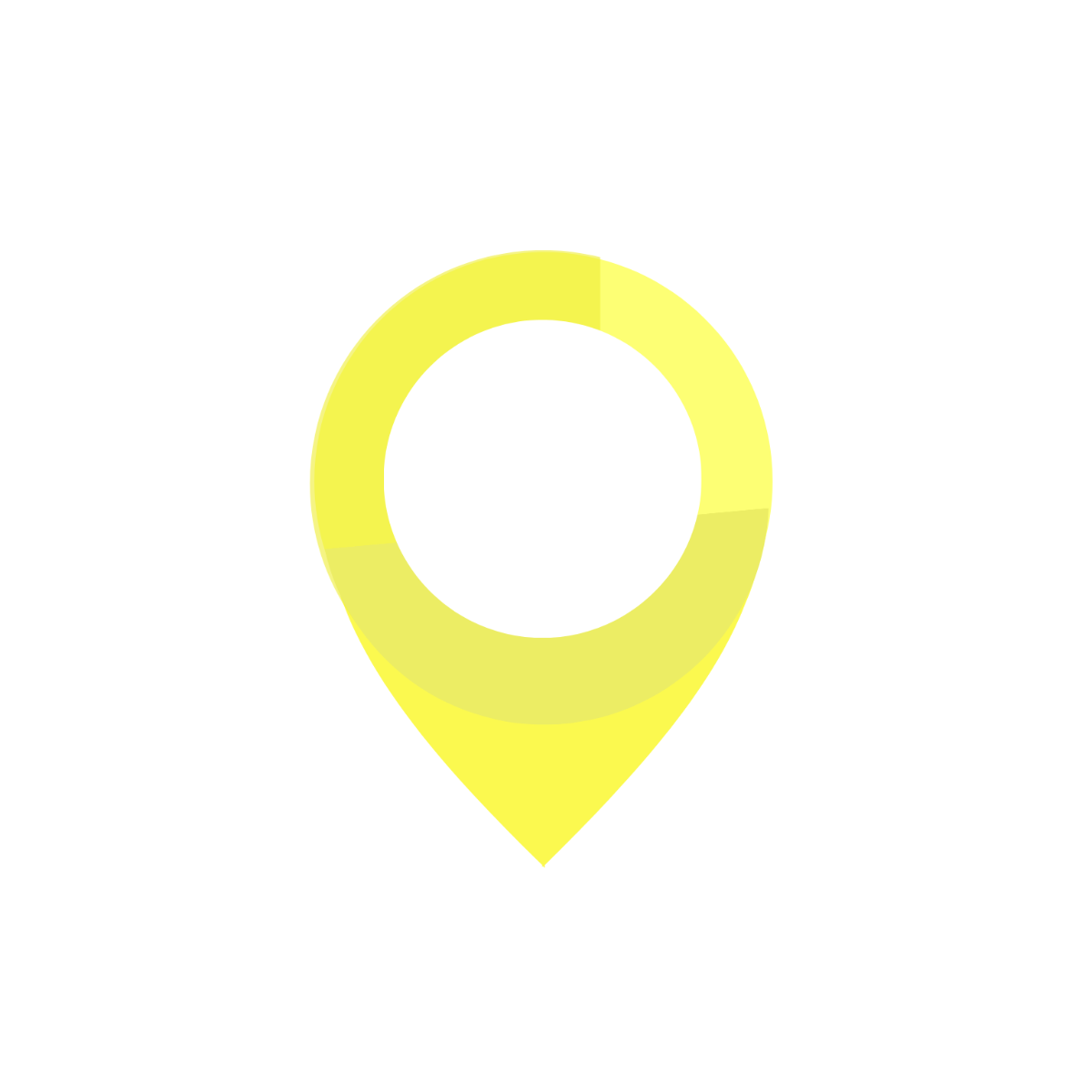Yellow Location Vector Template