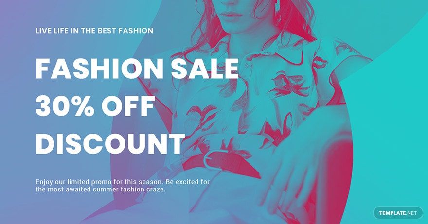 Fashion Products Sale LinkedIn Blog Post Template