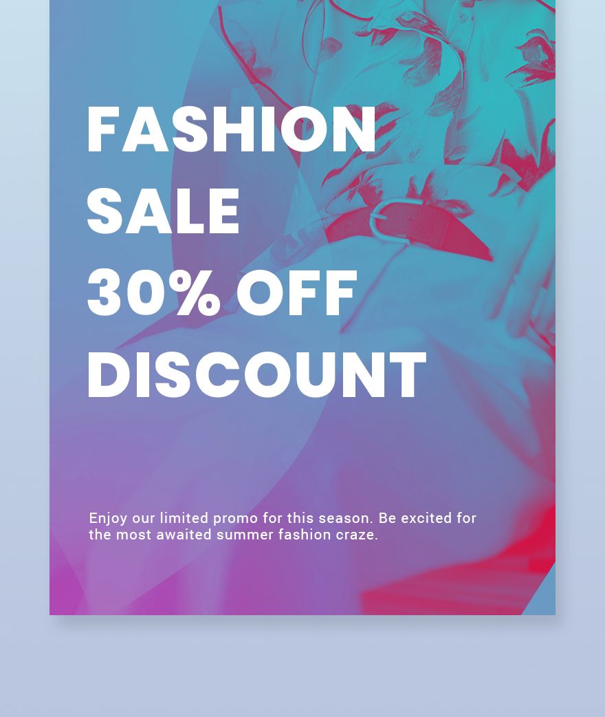 Fashion Products Sale Pinterest Pin Template