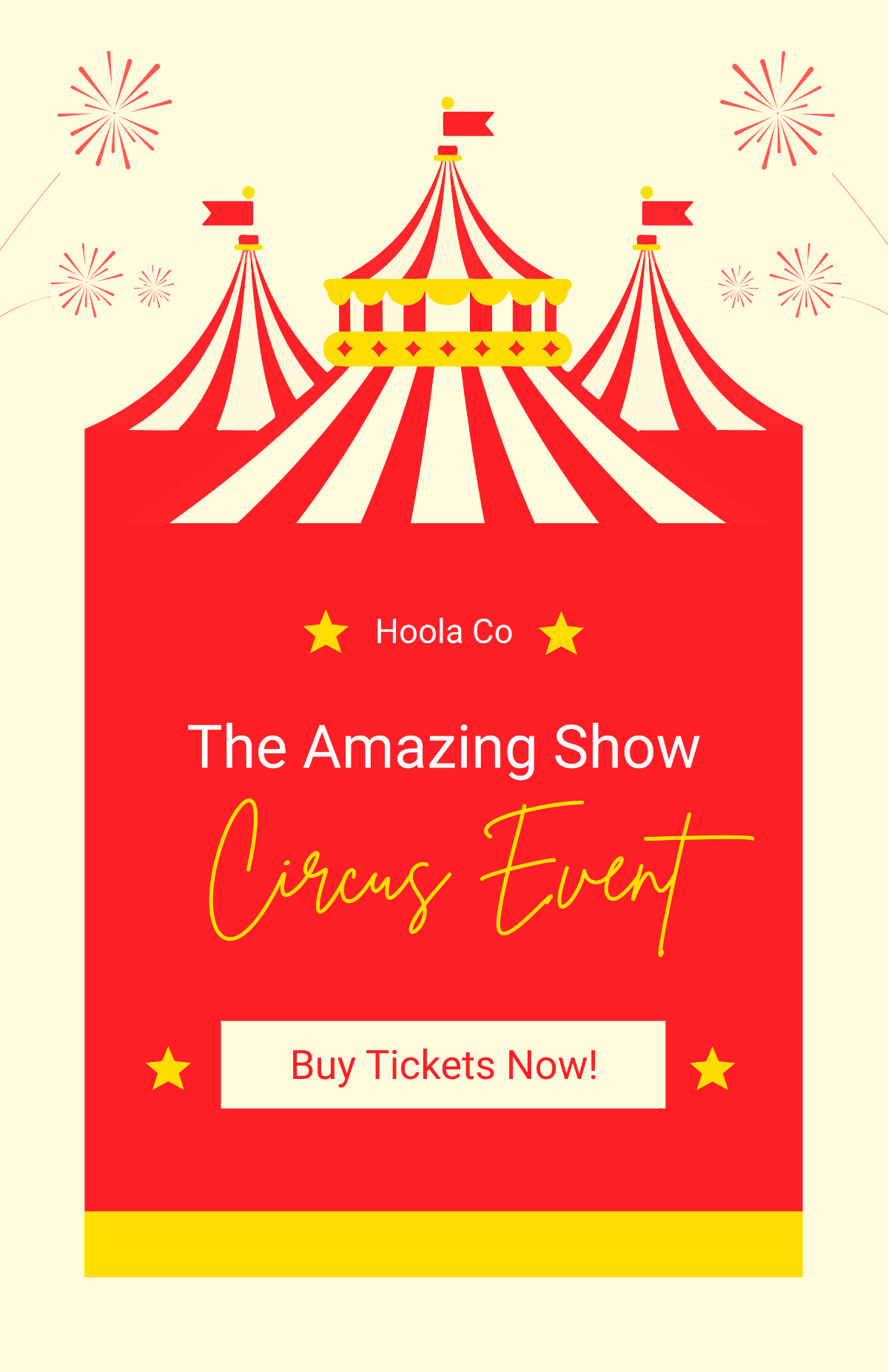 Circus Tent Poster Template