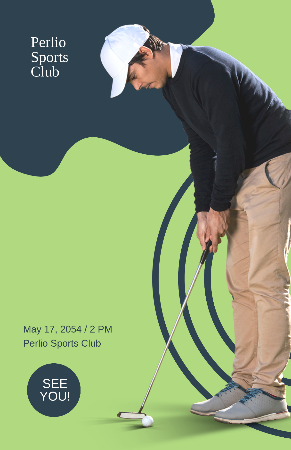 Free Golf Course Poster Template to Edit Online