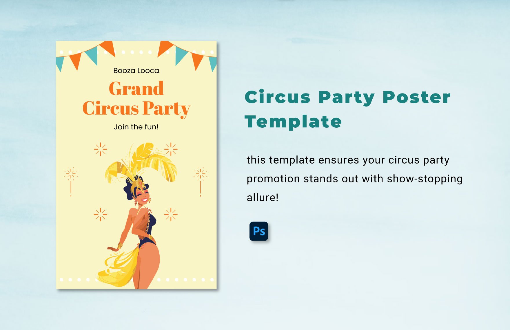 Circus Party Poster Template