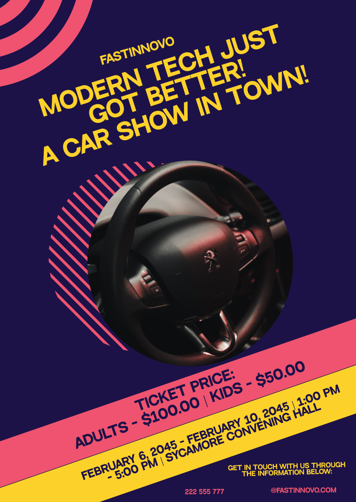 Modern Car Show Flyer Template - Edit Online & Download