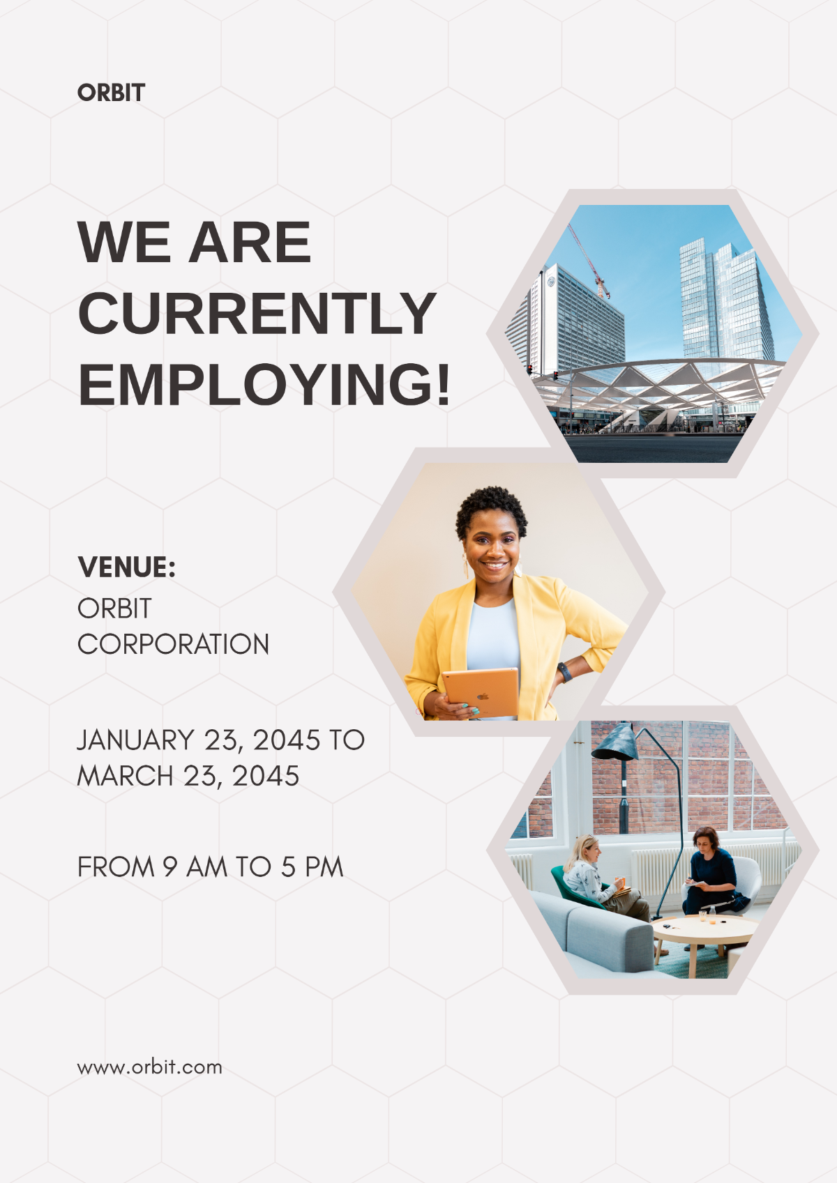 Free Corporate A3 Poster Template