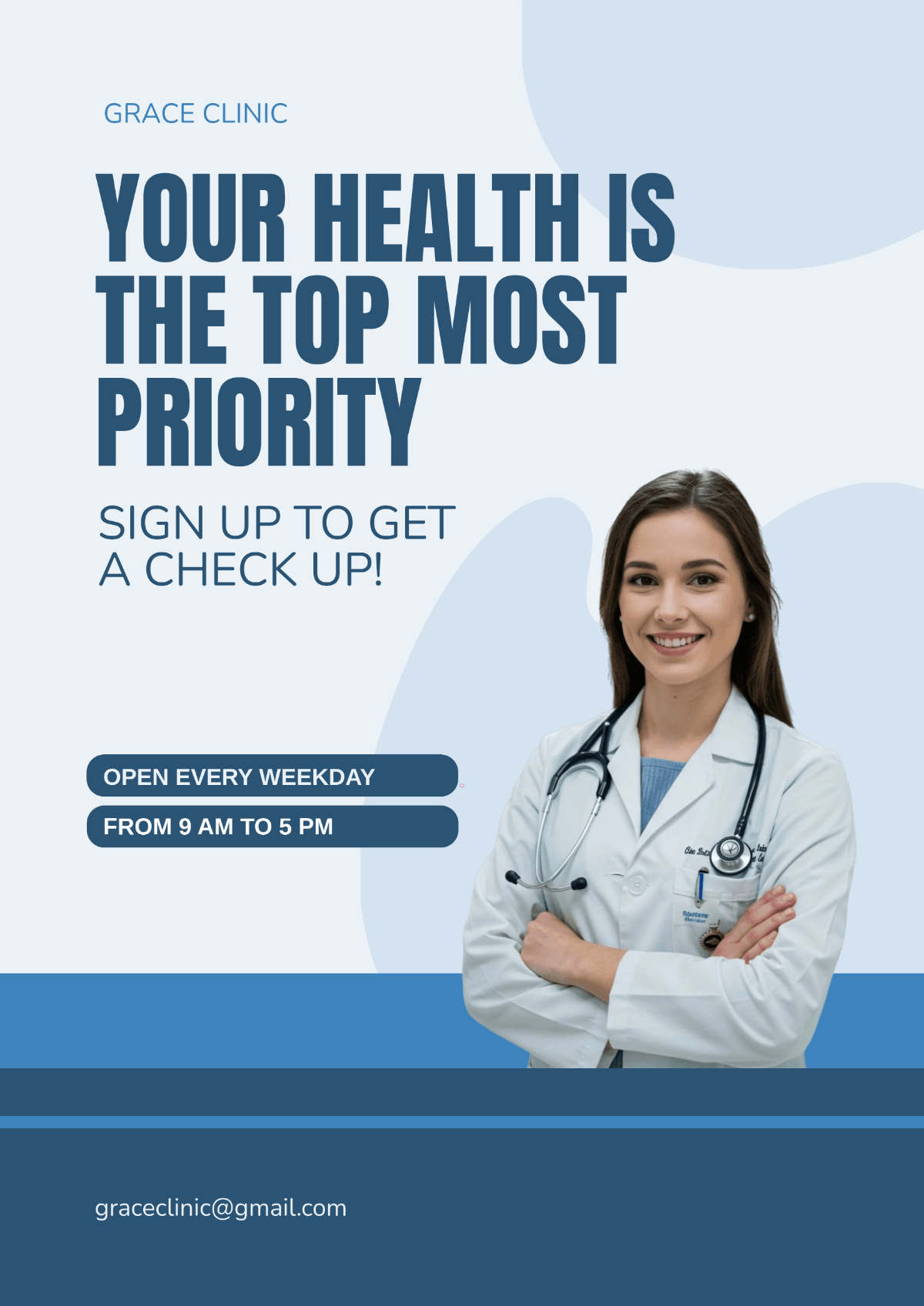 Free A3 Healthcare Poster Template