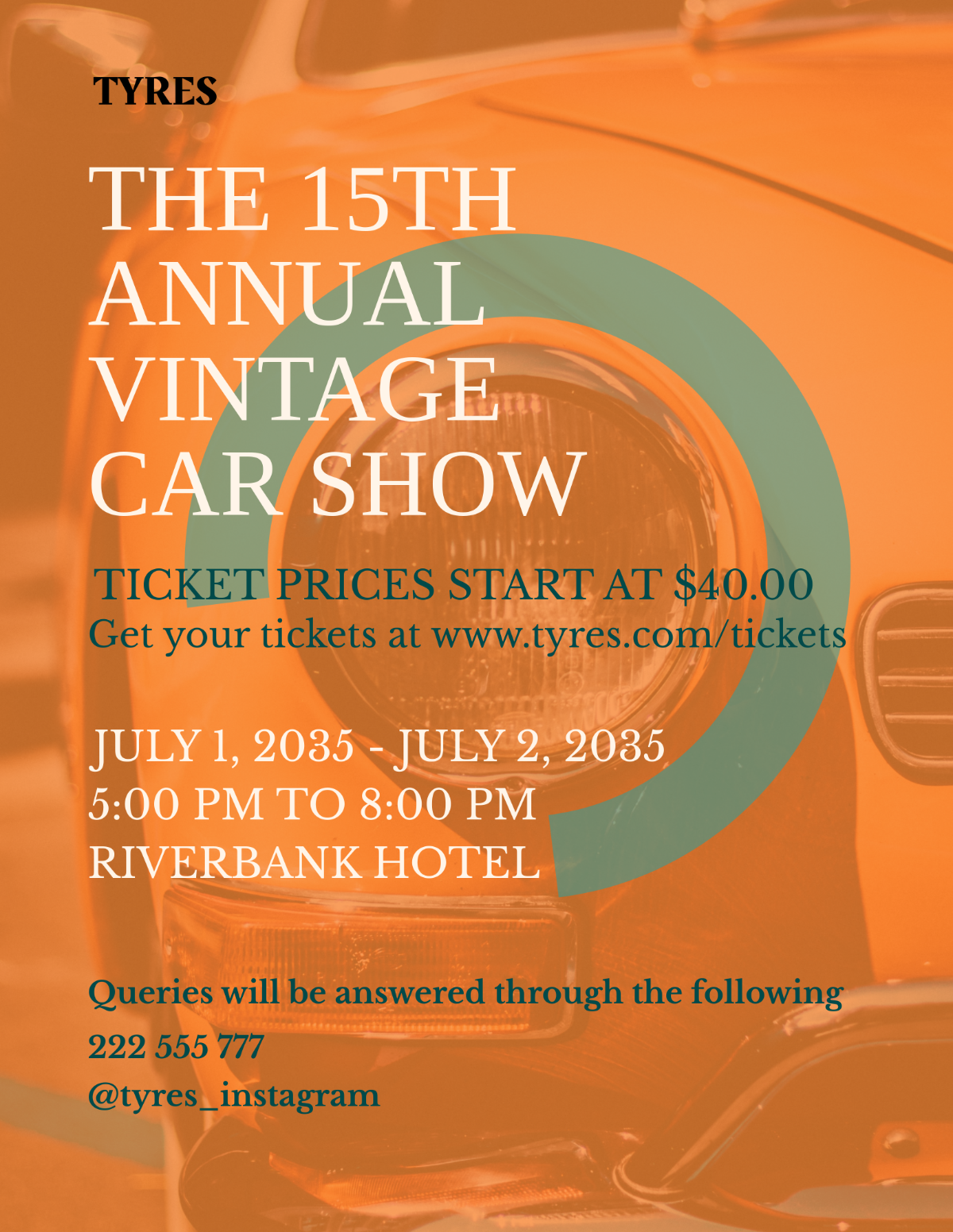 Retro Car Show Flyer Template