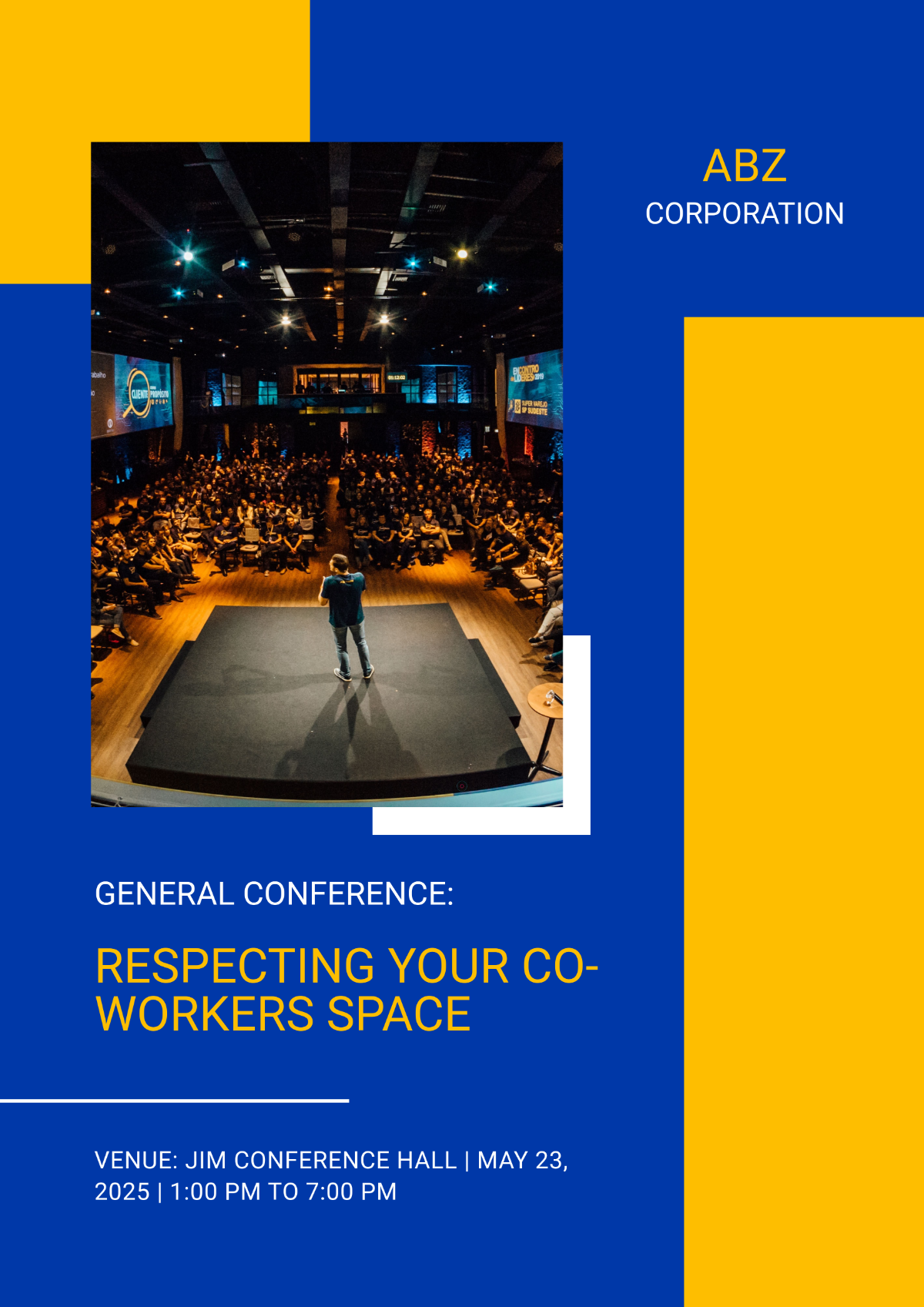 Free A3 Conference Poster Template