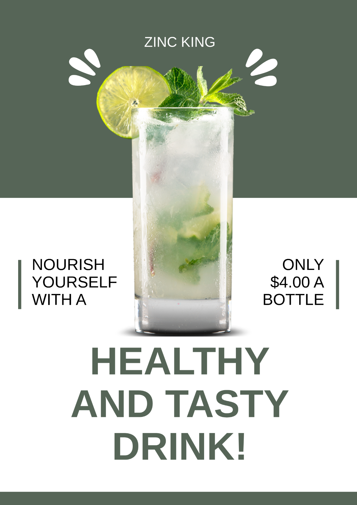 Free Product A3 Poster Template