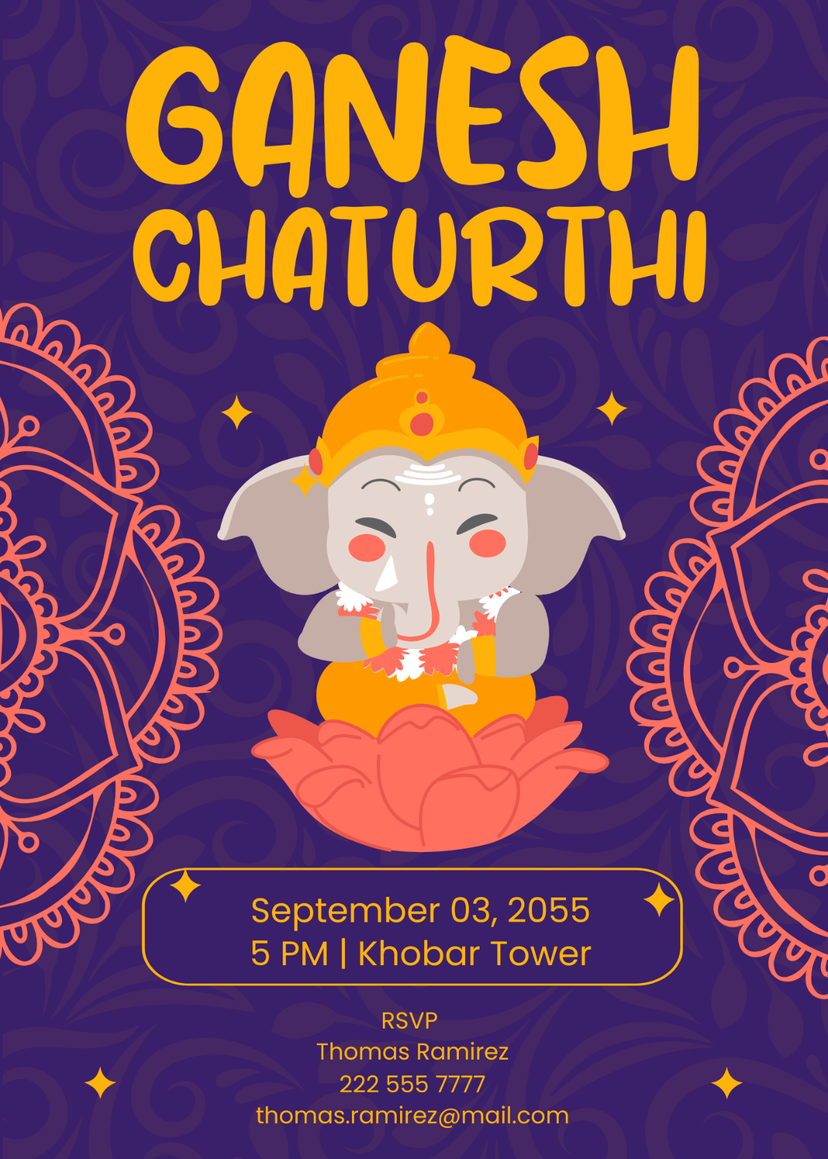Ganesh Chaturthi Invitaton