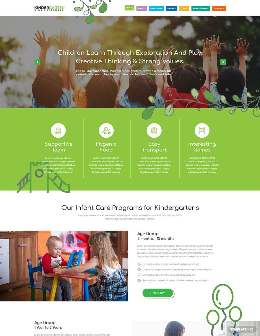 Kindergarten WordPress Theme/Template