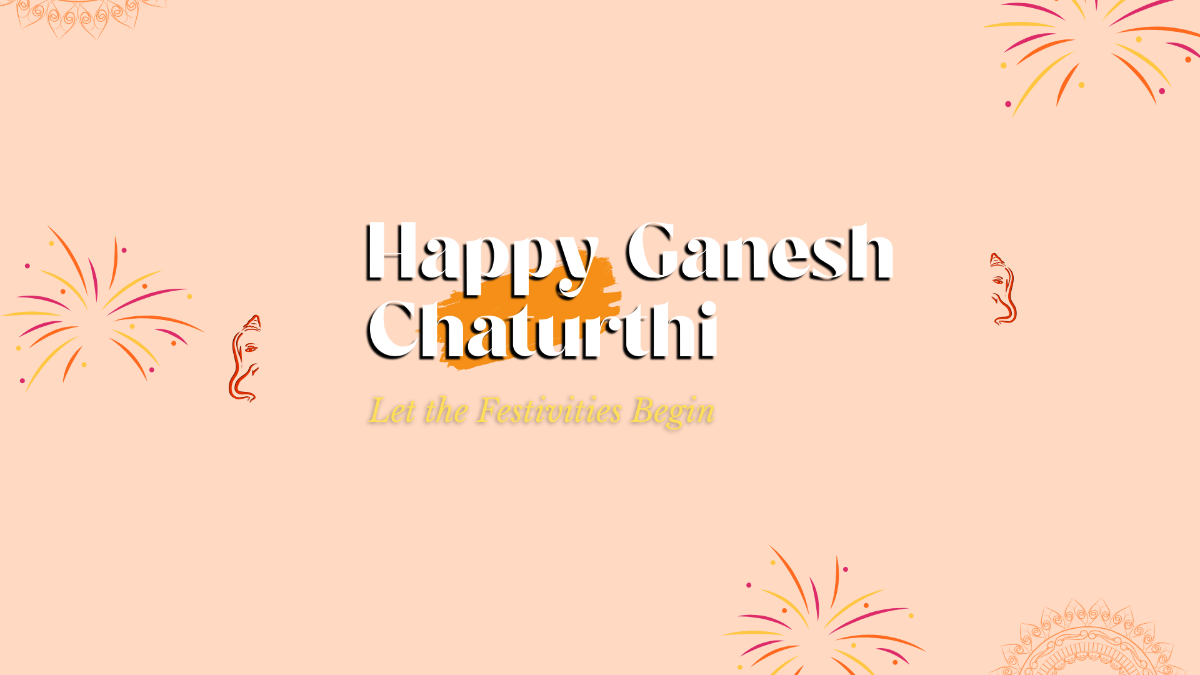 Free Happy Ganesh Chaturthi Background Template to Edit Online